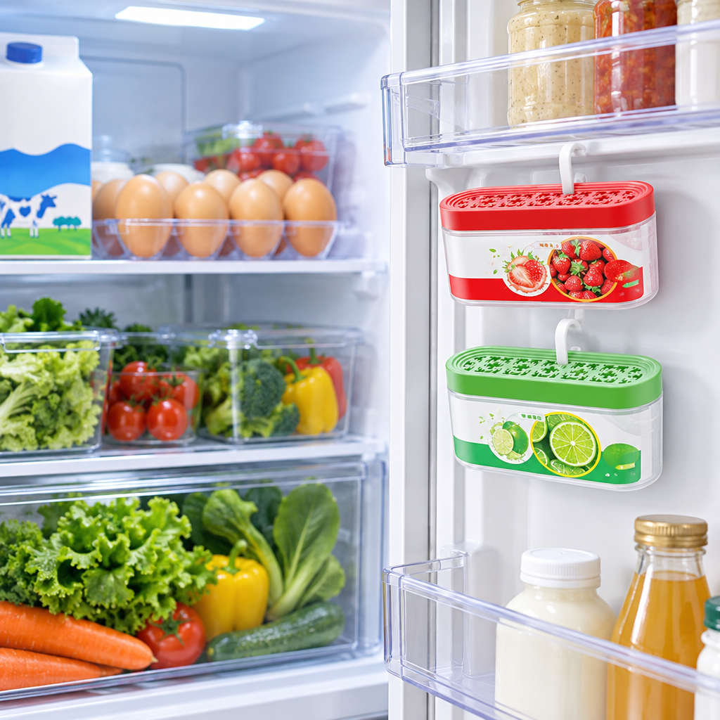 🍓 Kitchen Essential | Fresh-Lock Storage Design | Colorful Food Care Solution