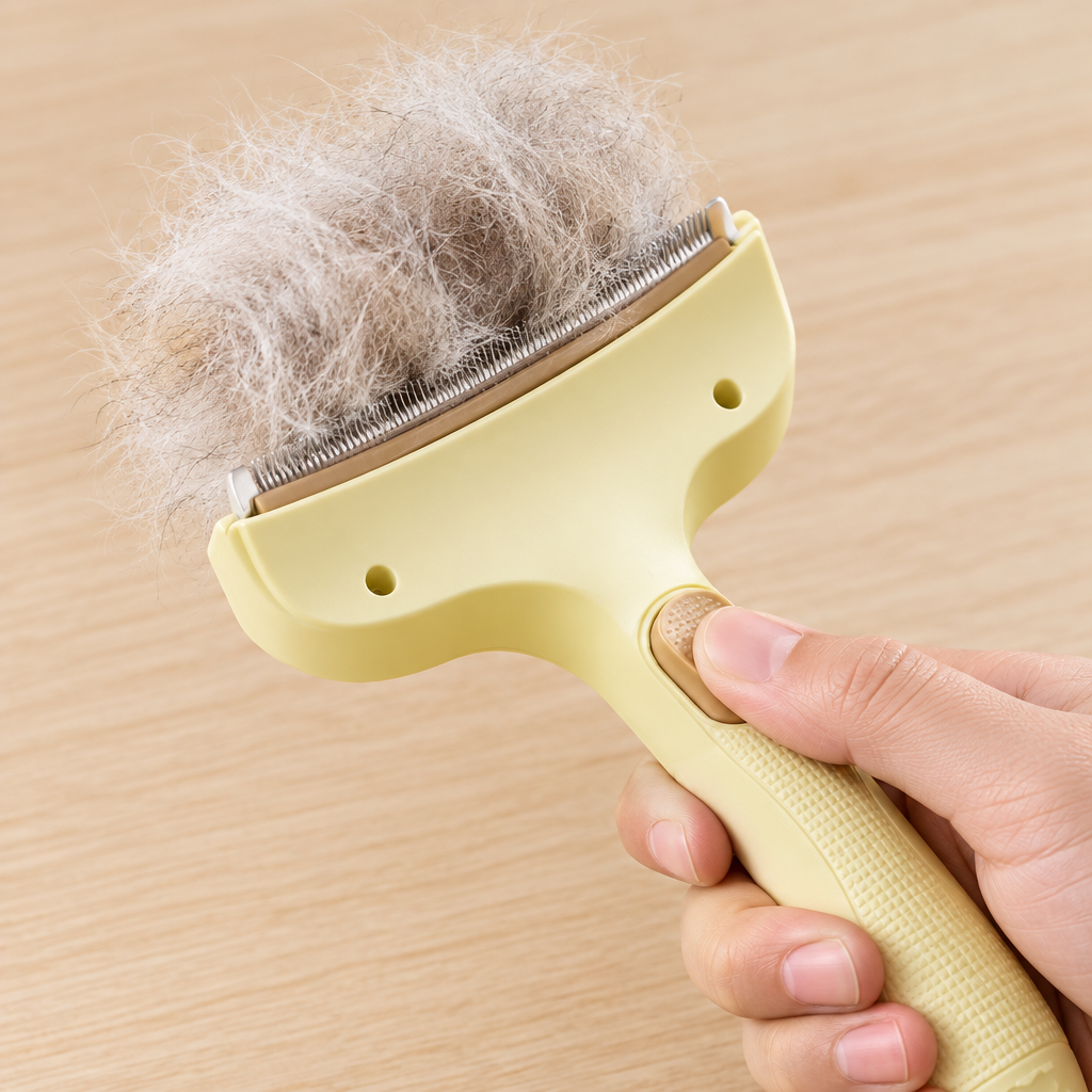 🐾 Pet Grooming Essential | Gentle Deshedding Brush Design | Smooth Coat Care Tool
