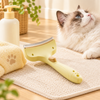 🐾 Pet Grooming Essential | Gentle Deshedding Brush Design | Smooth Coat Care Tool