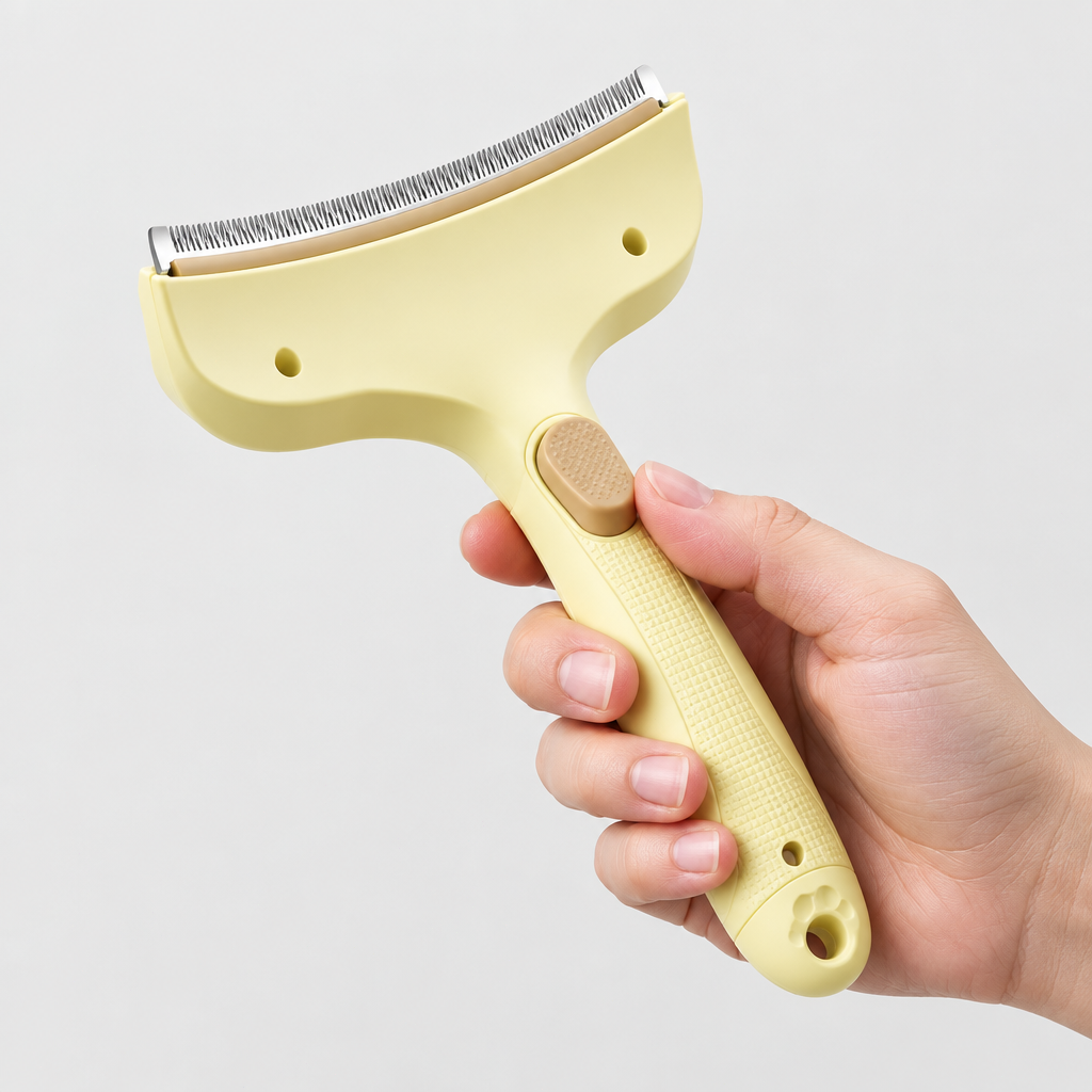 🐾 Pet Grooming Essential | Gentle Deshedding Brush Design | Smooth Coat Care Tool
