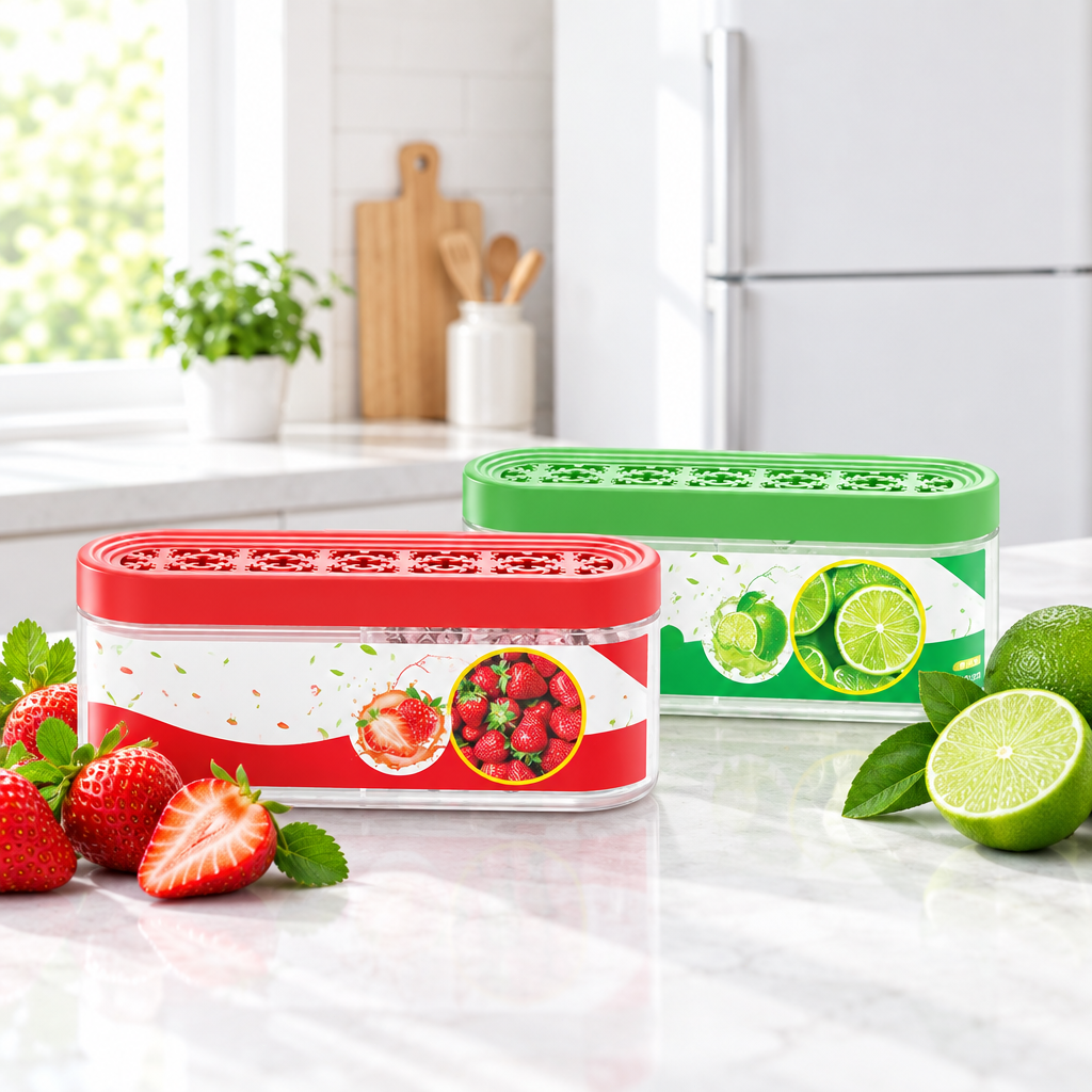 🍓 Kitchen Essential | Fresh-Lock Storage Design | Colorful Food Care Solution