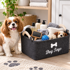 🐾 Pet Essential | Felt Storage Basket | Cozy Home Organization | Dog Toy Organizer