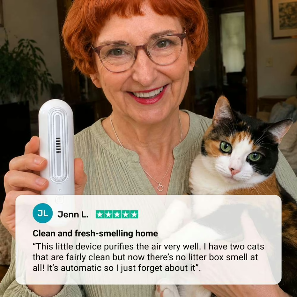 Whole-Home Pet Odor Eliminator – No Sprays, No Filters, No Refills | 70% OFF
